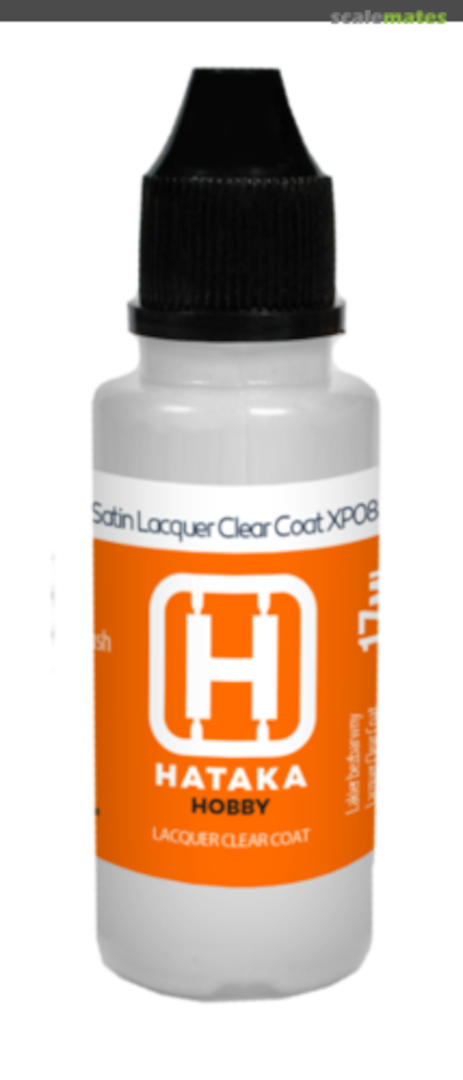 Boxart Satin Lacquer Clear Coat HTK-XP08 Hataka Hobby Orange Line