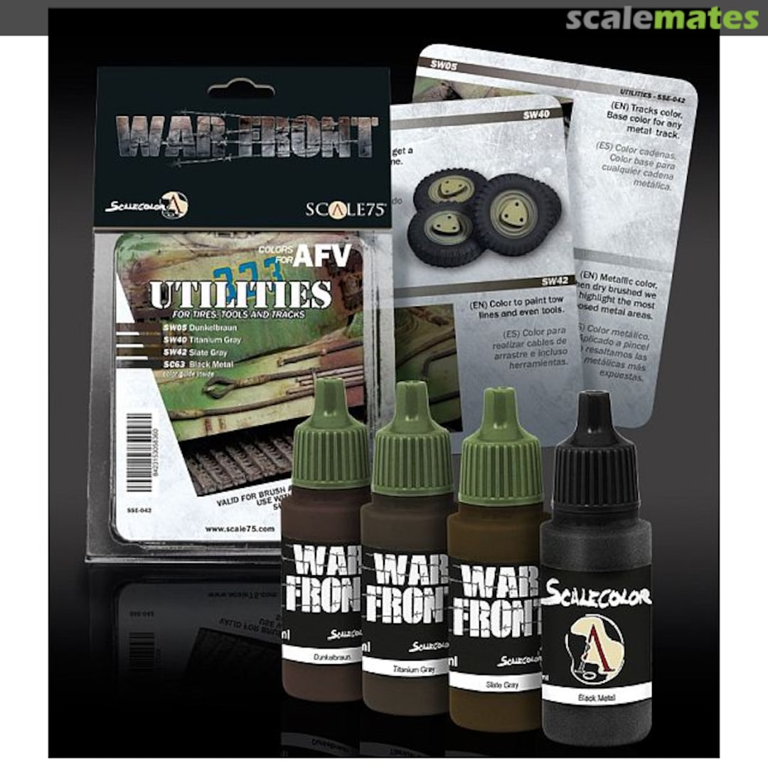 Boxart AFV Utilities Paint Set  Scale75