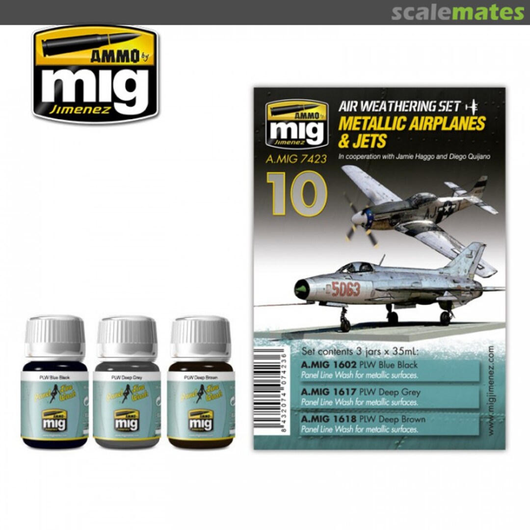 Boxart Metallic Airplanes & Jets  Ammo by Mig Jimenez