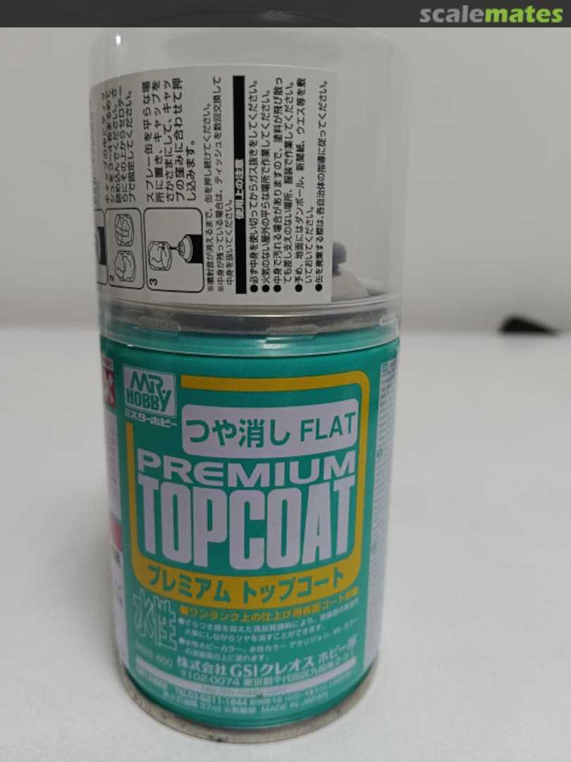 Boxart Flat Premium Topcoat B603:600 Mr. Aqueous Hobby Color