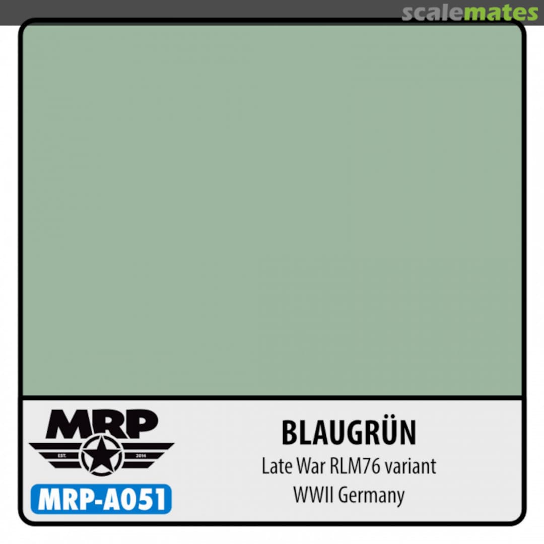 Boxart RLM 76 Blaugrun late war variant - WWII Germany MR.Paint Boxart RLM 76 Blaugrun late war variant - WWII Germany MR.Paint