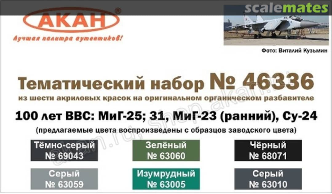 Boxart 100 years of the Air Force: MiG-25, MiG-31 and MiG-23 early  Akan