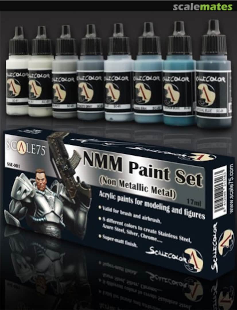 Boxart NMM Paint Set (steel)  Scale75