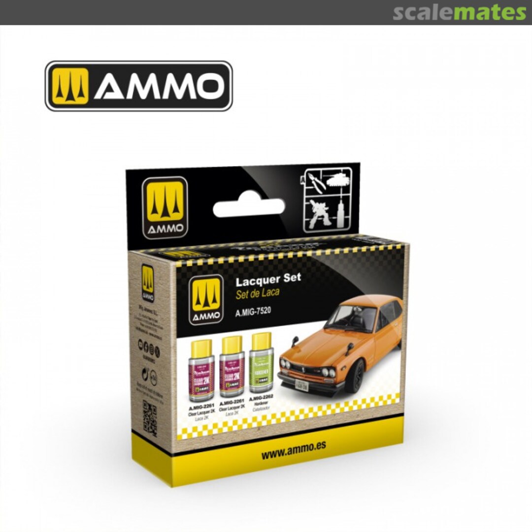 Boxart Lacquer Set A.MIG-7520 Cobra Motor Paints