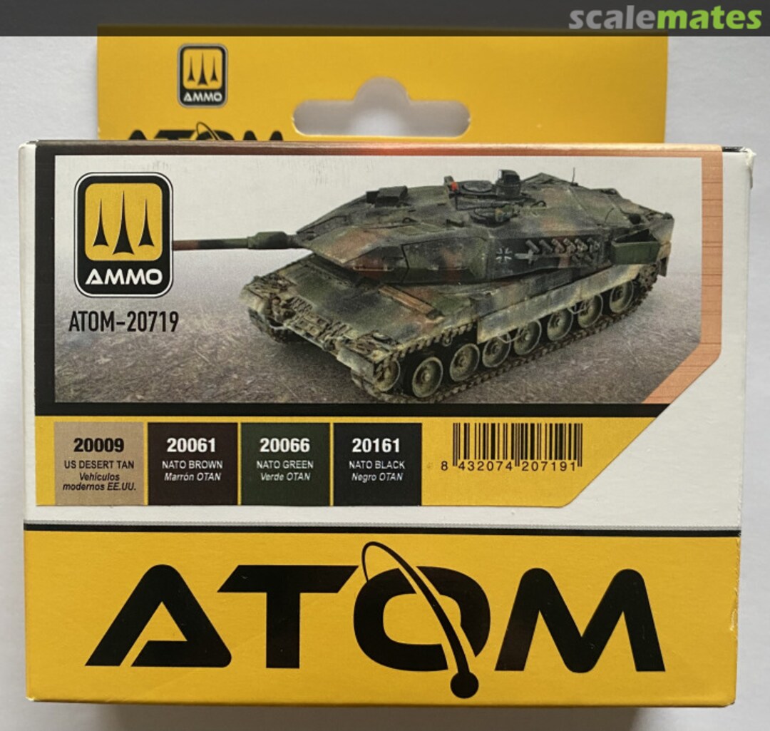 Boxart ATOM NATO Color Set ATOM-20719 Ammo by Mig Jimenez
