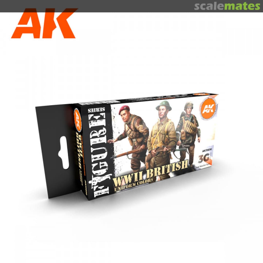 Boxart WWII British Uniform Colors AK 11636 AK 3rd Generation - Figure