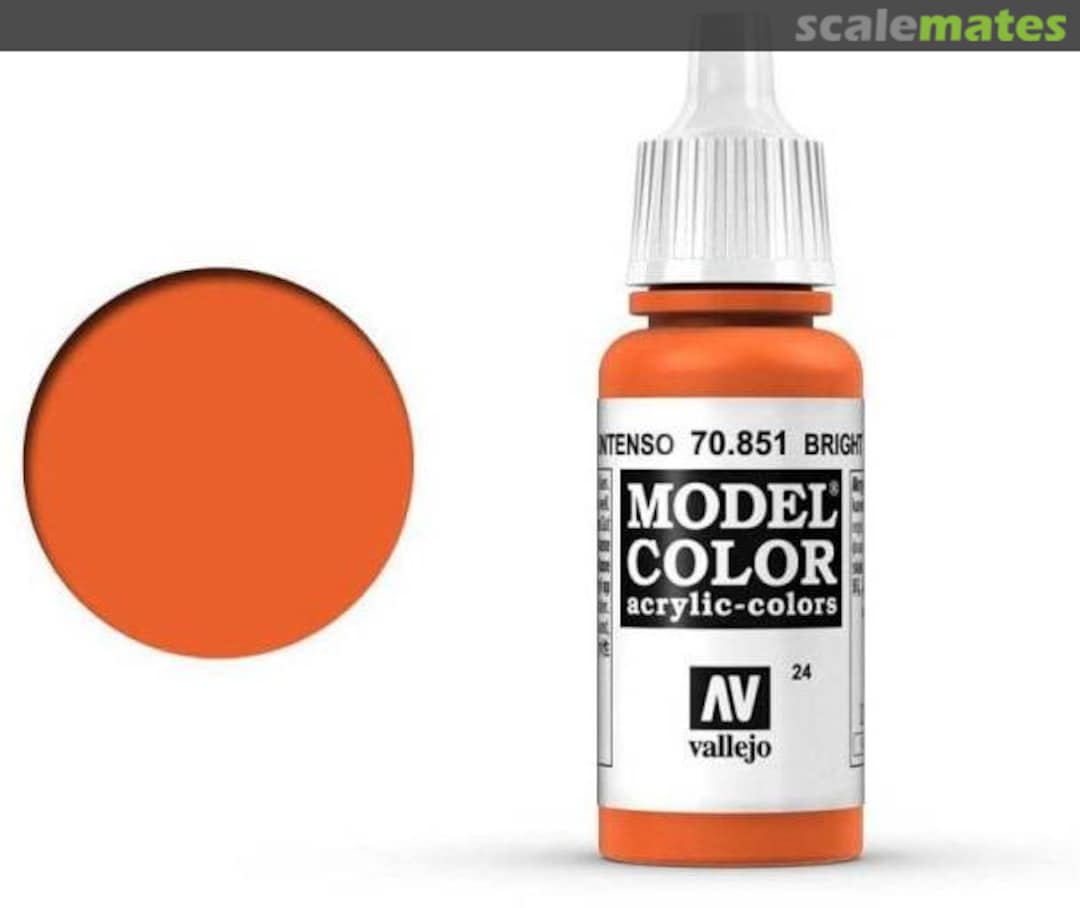 Boxart Bright Orange 70.851, 851, Pos. 24 Vallejo Model Color Boxart Bright Orange 70.851, 851, Pos. 24 Vallejo Model Color