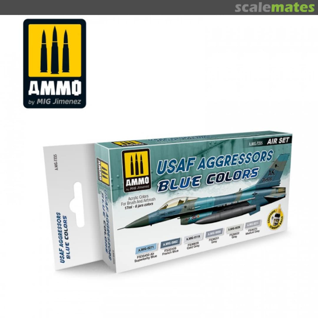 Boxart USAF Aggressors Blue Colors  Ammo by Mig Jimenez