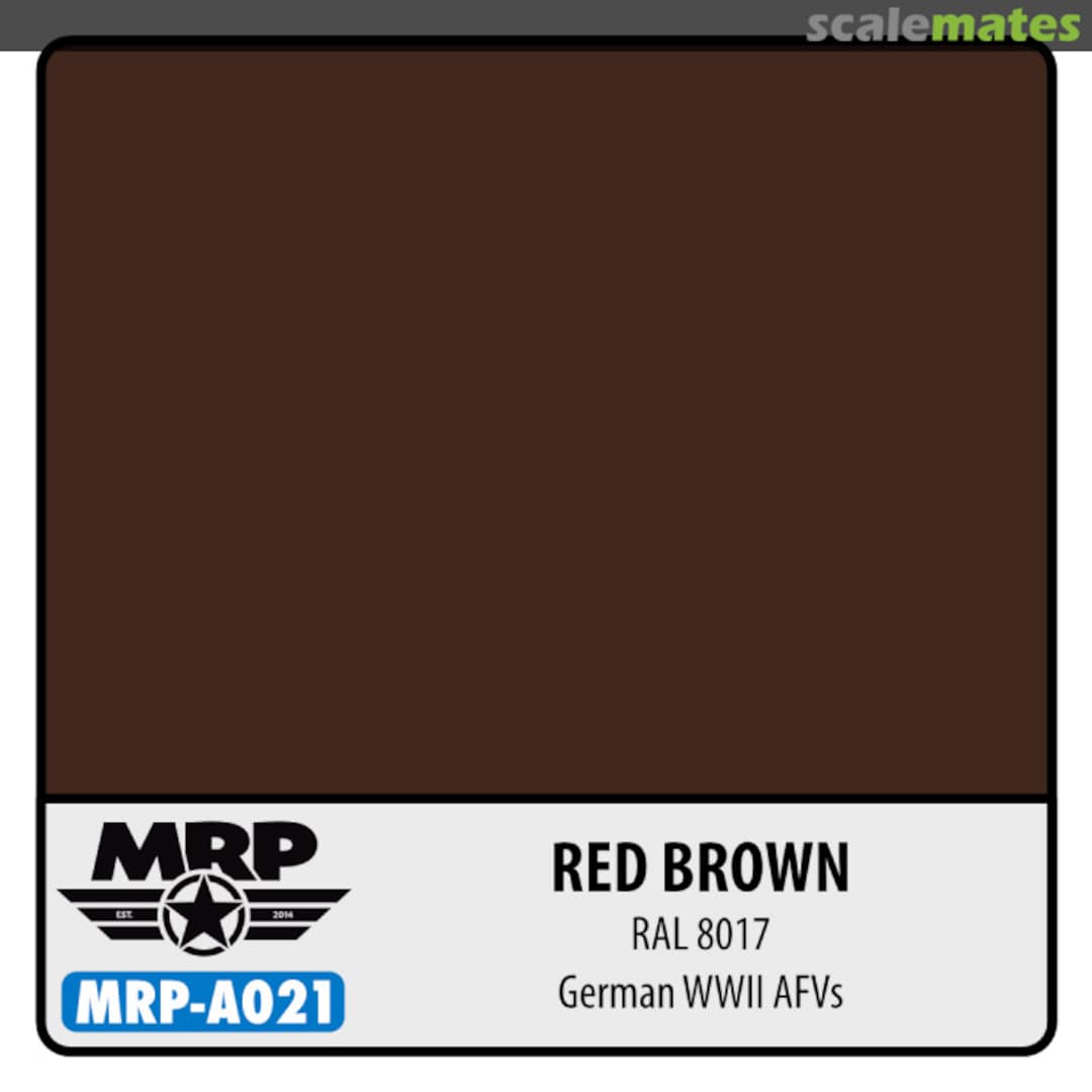Boxart Red Brown RAL 8017 - German WWII AFV's MR.Paint Boxart Red Brown RAL 8017 - German WWII AFV's MR.Paint