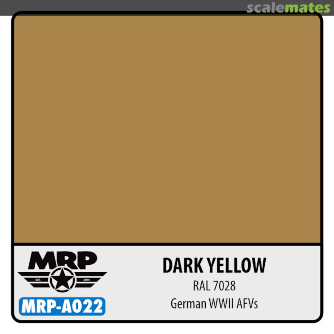 Boxart Dark Yellow RAL 7028 - German WWII AFV's MR.Paint Boxart Dark Yellow RAL 7028 - German WWII AFV's MR.Paint