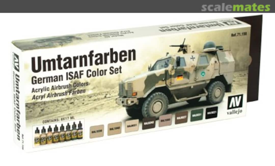 Boxart German ISAF color (Umtarnfarben) 71.159 Vallejo Model Air