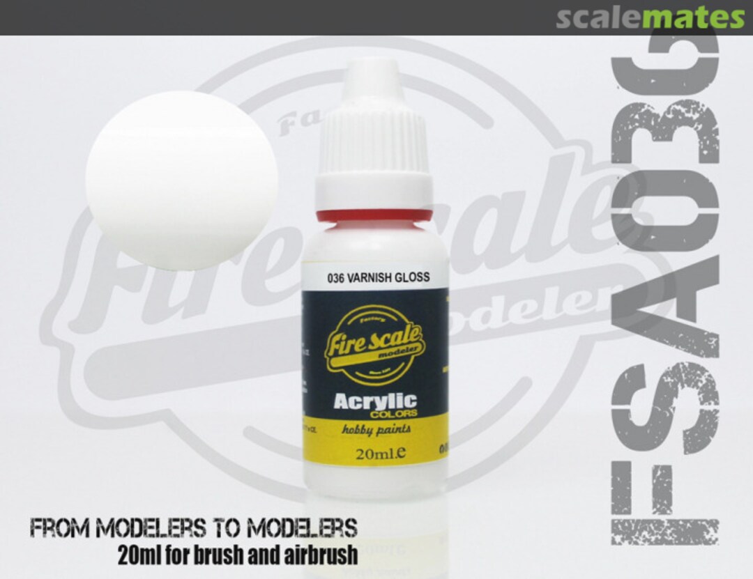 Boxart Varnish Gloss Brush  Fire Scale Colors