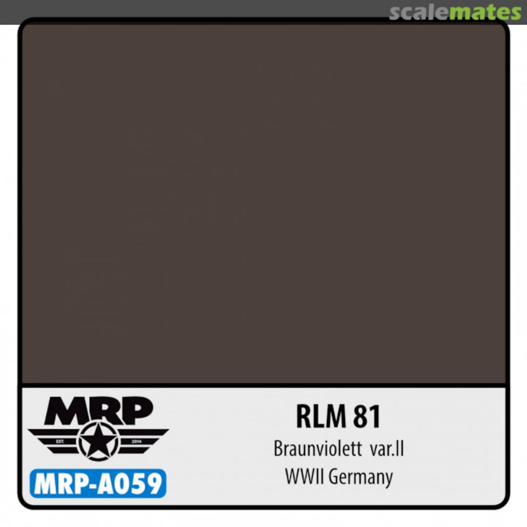 Boxart RLM 81 Braunviolett variant 2 - WWII Germany MR.Paint Boxart RLM 81 Braunviolett variant 2 - WWII Germany MR.Paint