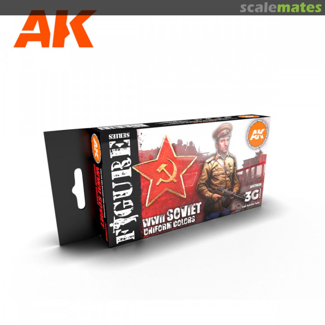Boxart WWII Soviet Uniform Colors  AK 3rd Generation - Figure