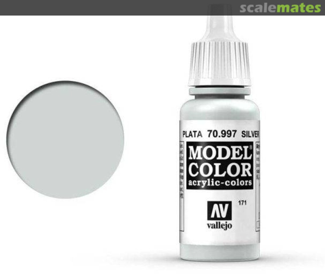 Boxart Silver 70.997, 997, Pos. 171 Vallejo Model Color Boxart Silver 70.997, 997, Pos. 171 Vallejo Model Color