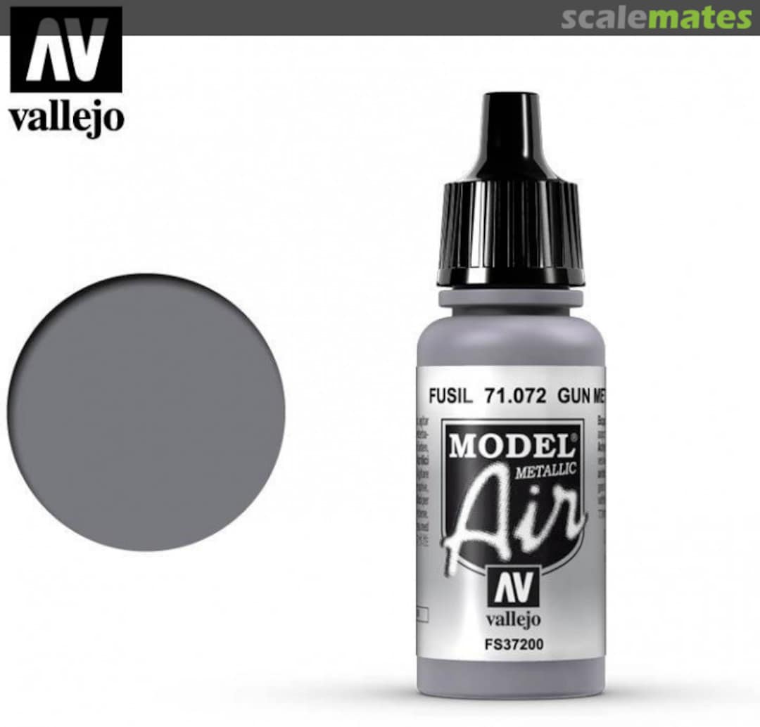 Boxart Gun Metal - FS37200 71.072 Vallejo Model Air Boxart Gun Metal - FS37200 71.072 Vallejo Model Air