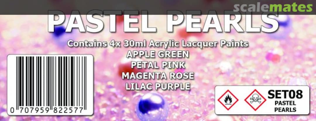 Boxart PASTEL PEARLS Colour Set - ( PRL01, PRL02, PRL03, PRL04) SET08 SMS