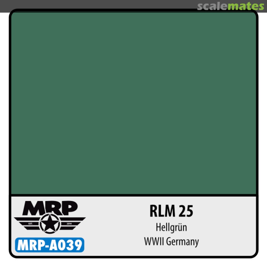 Boxart RLM 25 Hellgrun - WWII Germany MR.Paint Boxart RLM 25 Hellgrun - WWII Germany MR.Paint
