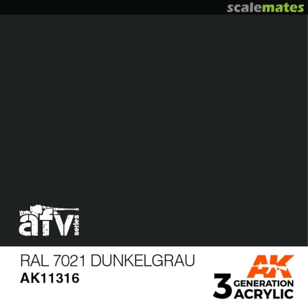 Boxart RAL 7021 Dunkelgrau AK 3rd Generation - AFV Boxart RAL 7021 Dunkelgrau AK 3rd Generation - AFV