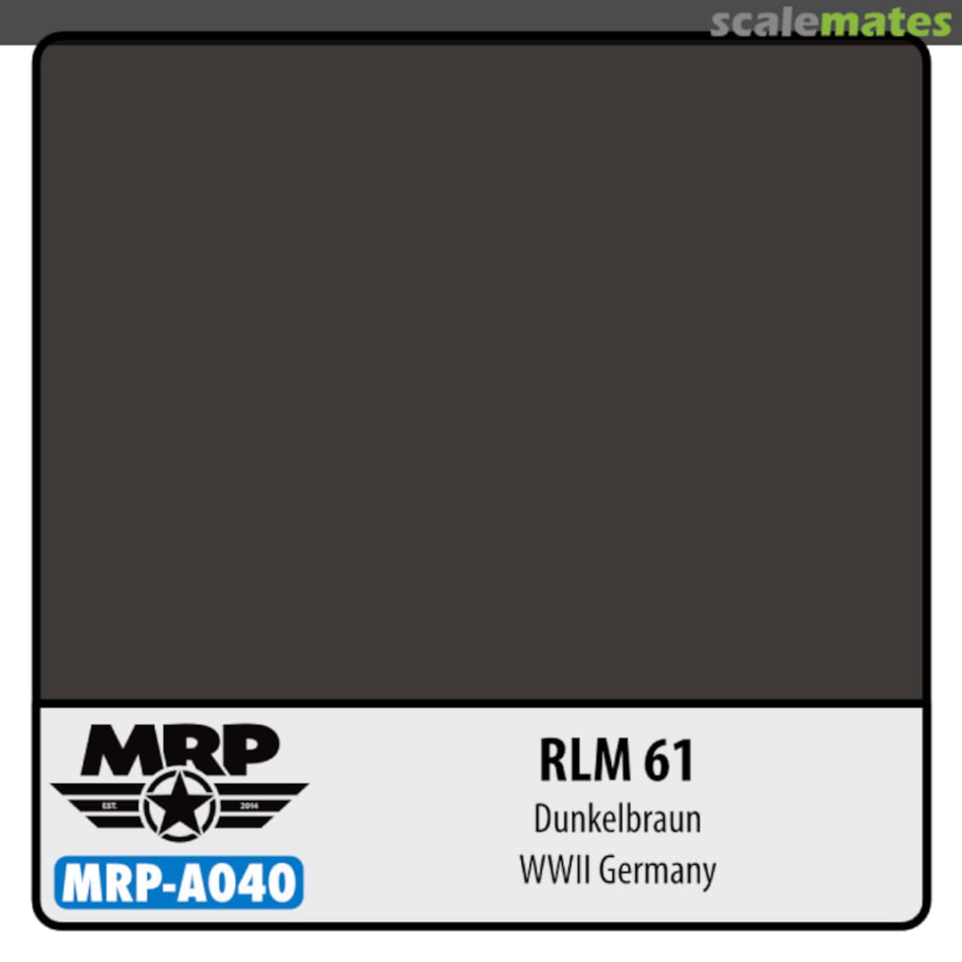 Boxart RLM 61 Dunkelbraun - WWII Germany MR.Paint Boxart RLM 61 Dunkelbraun - WWII Germany MR.Paint