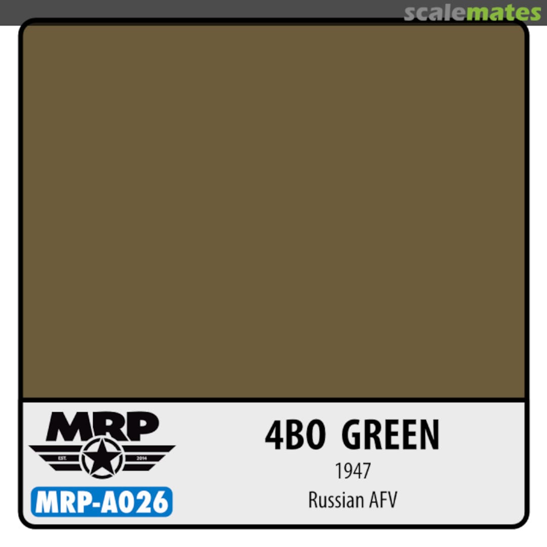 Boxart 4BO Green (1947) Russian AFV MR.Paint Boxart 4BO Green (1947) Russian AFV MR.Paint
