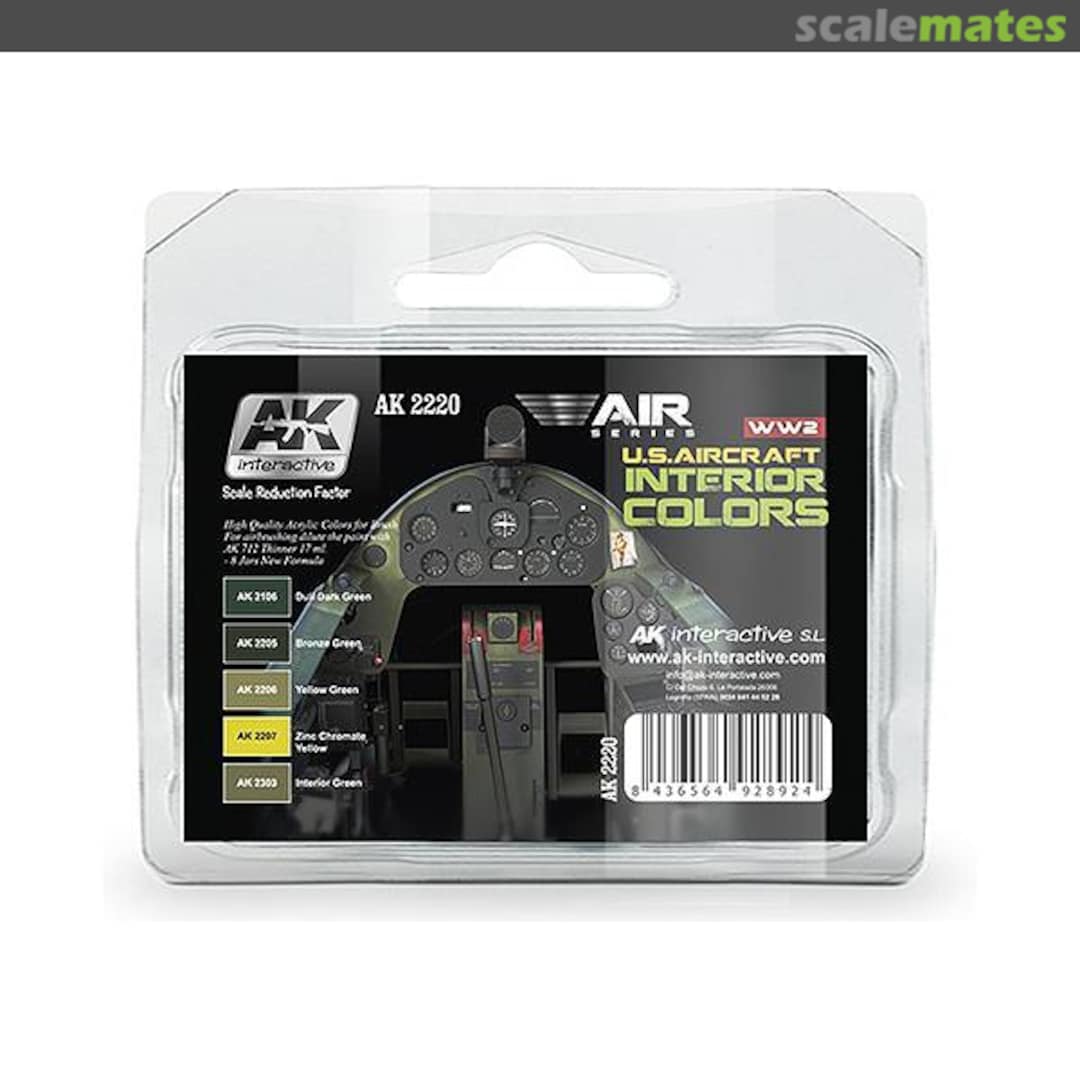 Boxart U.S. aircraft interior colors AK 2220 AK Interactive Air Series