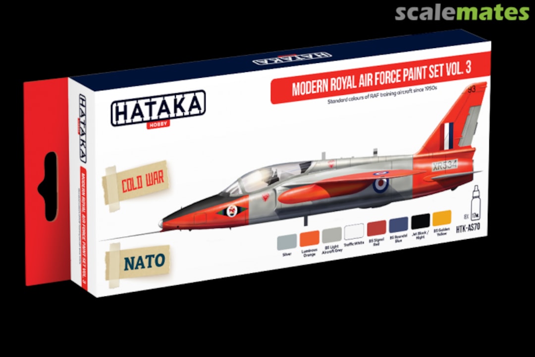 Boxart Modern Royal Air Force Paint Set Vol.3 HTK-AS70 Hataka Hobby Red Line