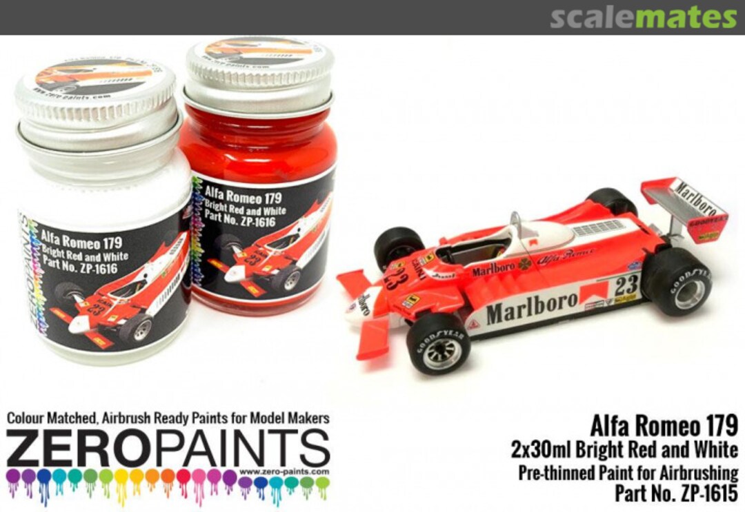 Boxart Alfa Romeo 179C Bright Red and White  Zero Paints