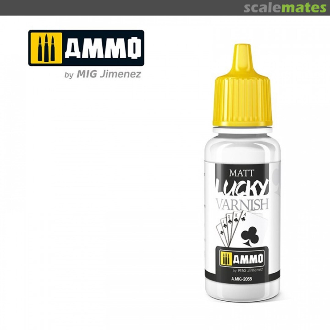 Boxart Matt Lucky Varnish A.MIG-2055 Ammo by Mig Jimenez Boxart Matt Lucky Varnish A.MIG-2055 Ammo by Mig Jimenez