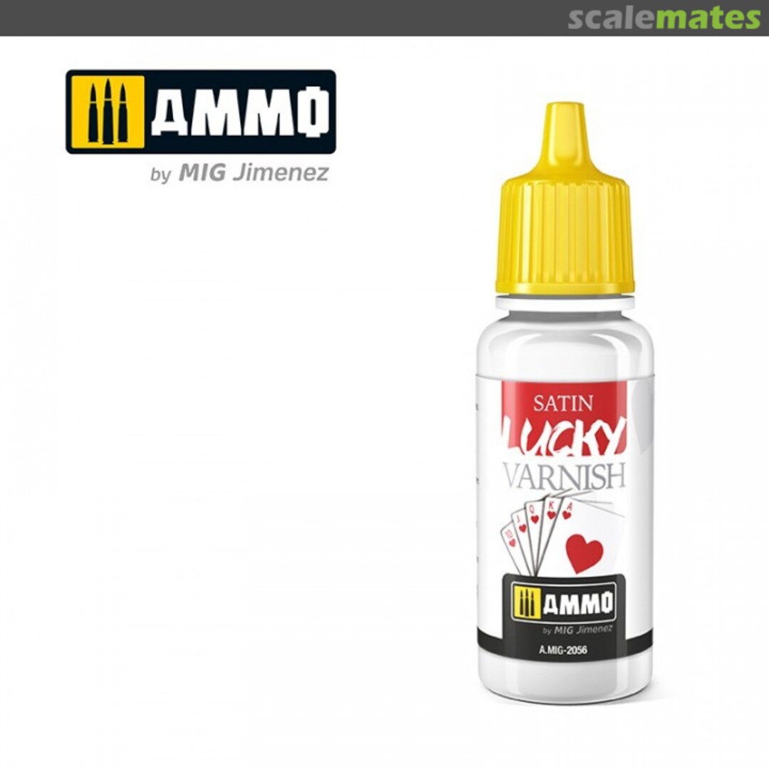 Boxart Satin Lucky Varnish A.MIG-2056 Ammo by Mig Jimenez