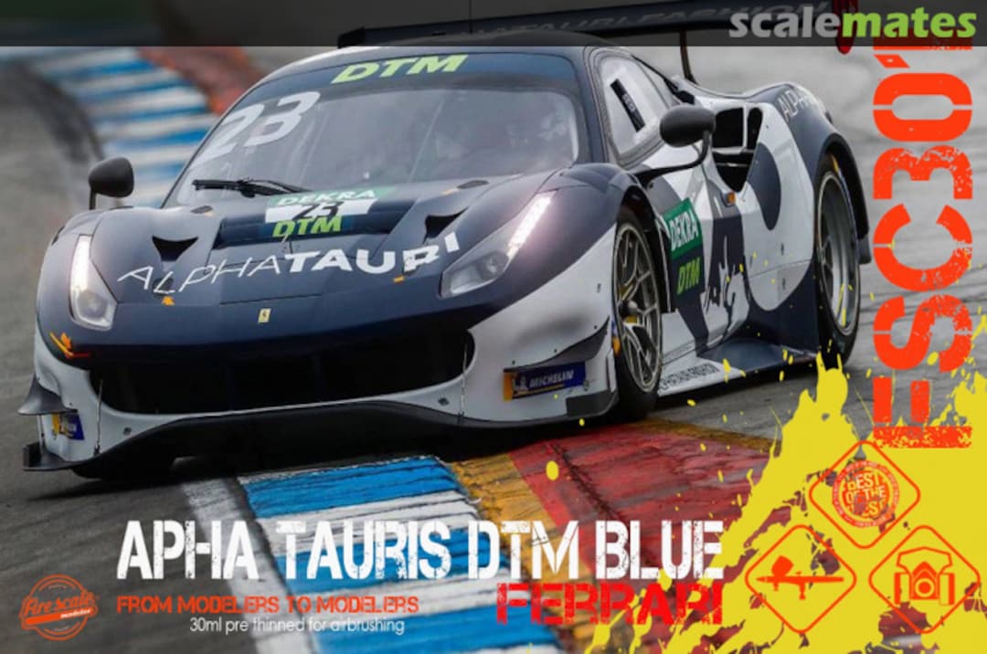 Boxart Apha Tauri DTM Ferrari Blue  Fire Scale Colors