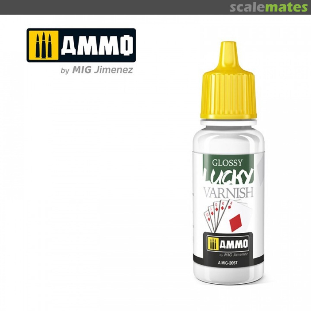 Boxart Gloss Lucky Varnish A.MIG-2057 Ammo by Mig Jimenez Boxart Gloss Lucky Varnish A.MIG-2057 Ammo by Mig Jimenez