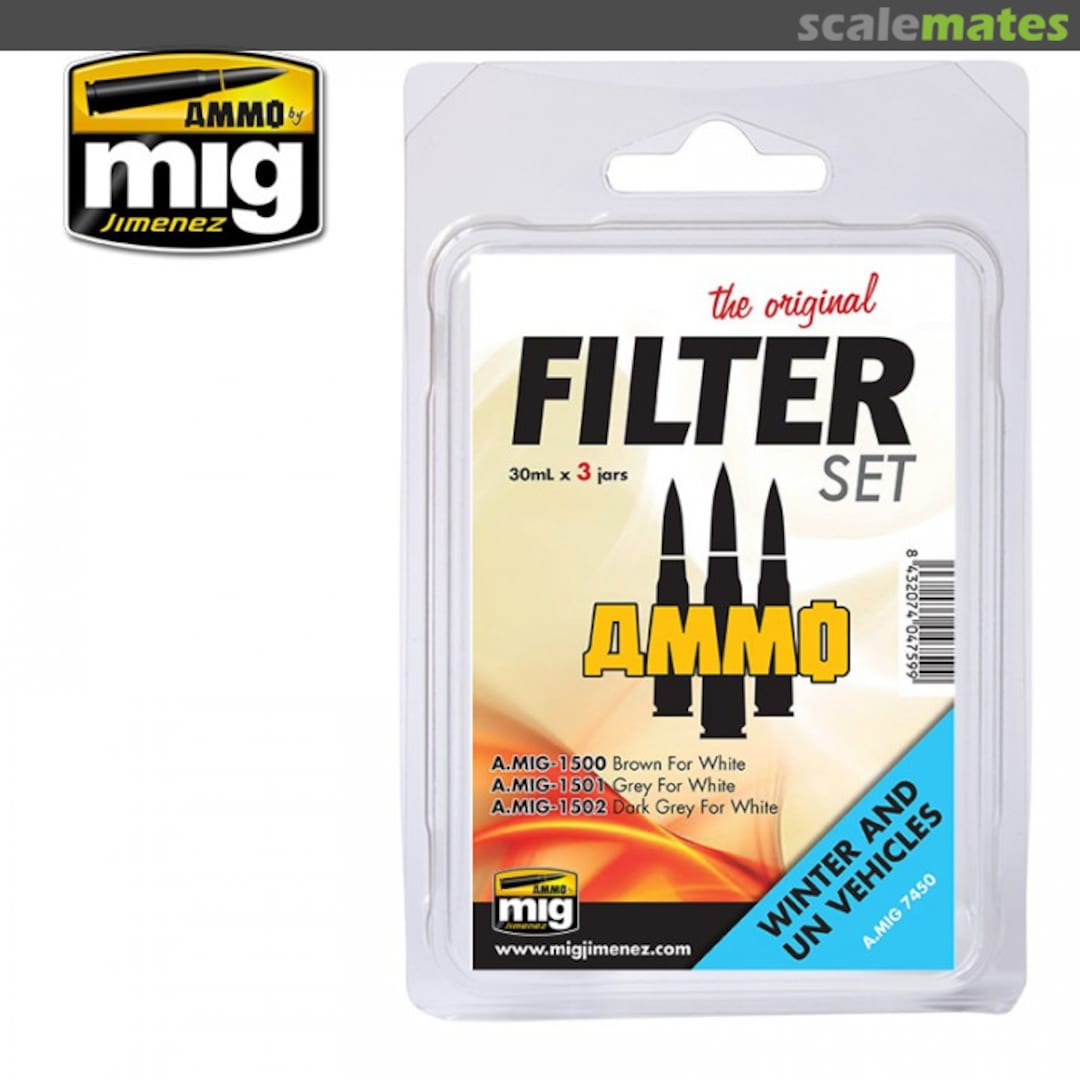 Boxart Filter Set For Winter And UN Vehicles  Ammo by Mig Jimenez