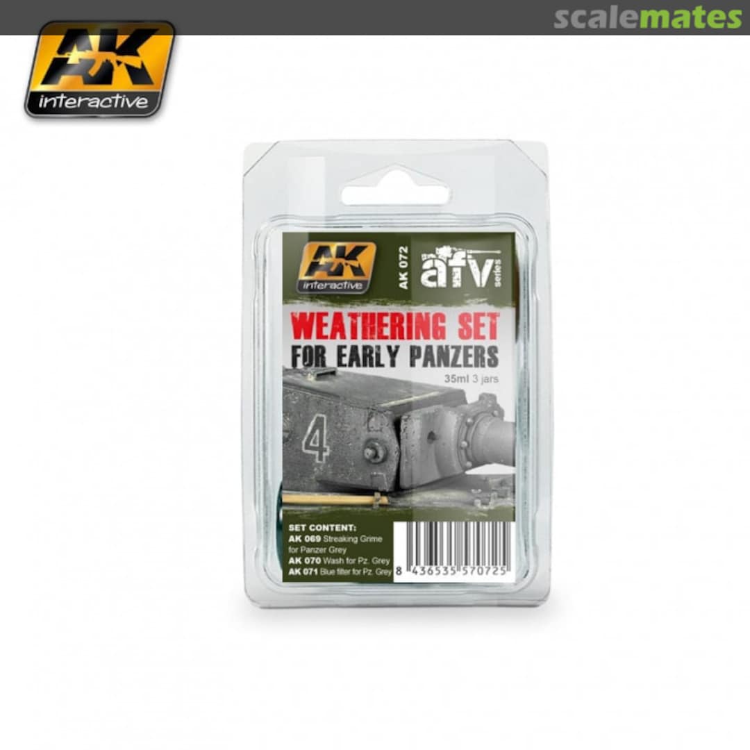 Boxart Weathering set for Early Panzers AK 072 AK Interactive