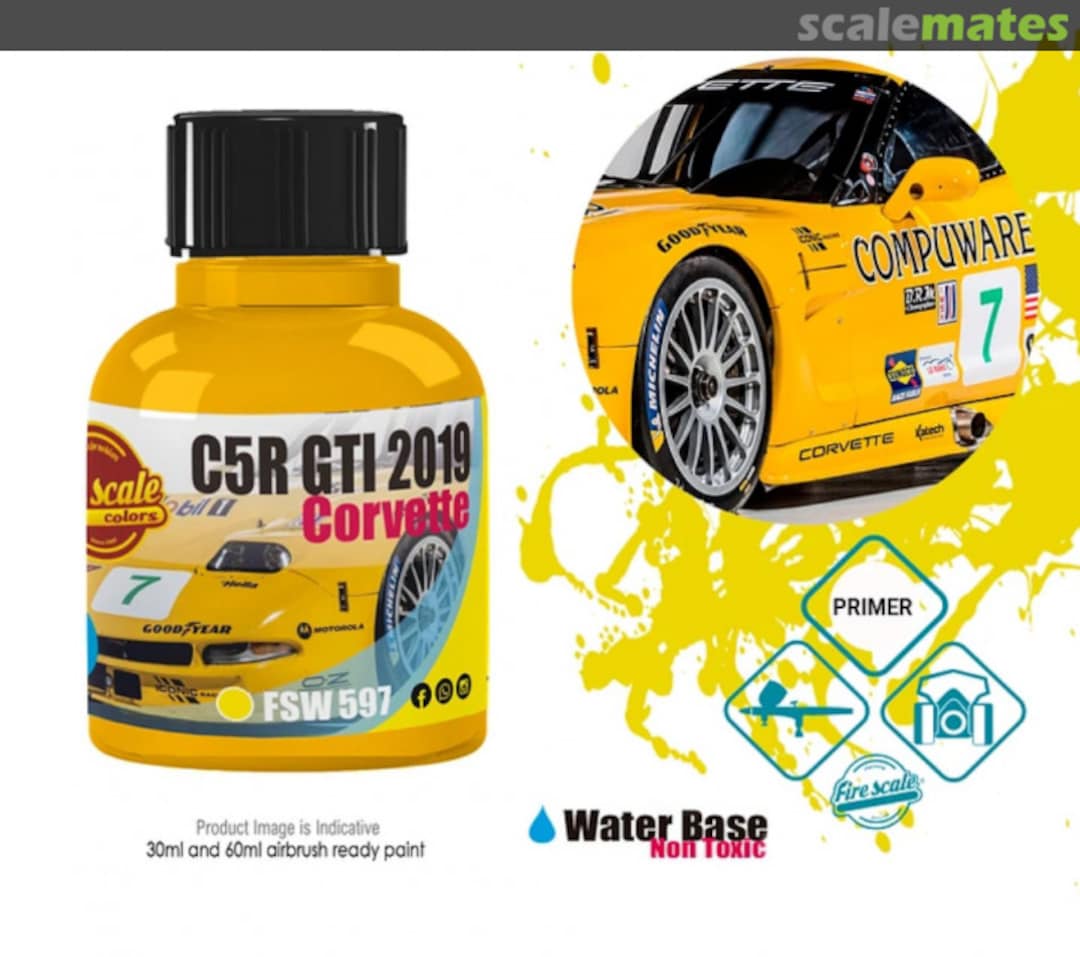 Boxart Corvette C5R GTI 2019  Fire Scale Colors
