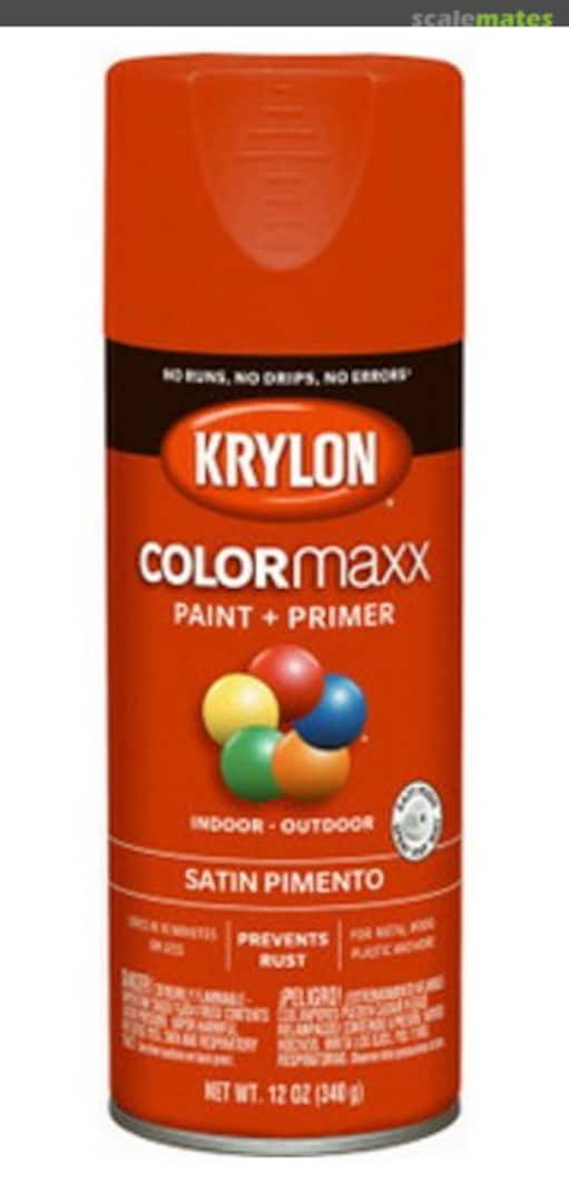 Boxart Satin Pimento 5574 Krylon Boxart Satin Pimento 5574 Krylon