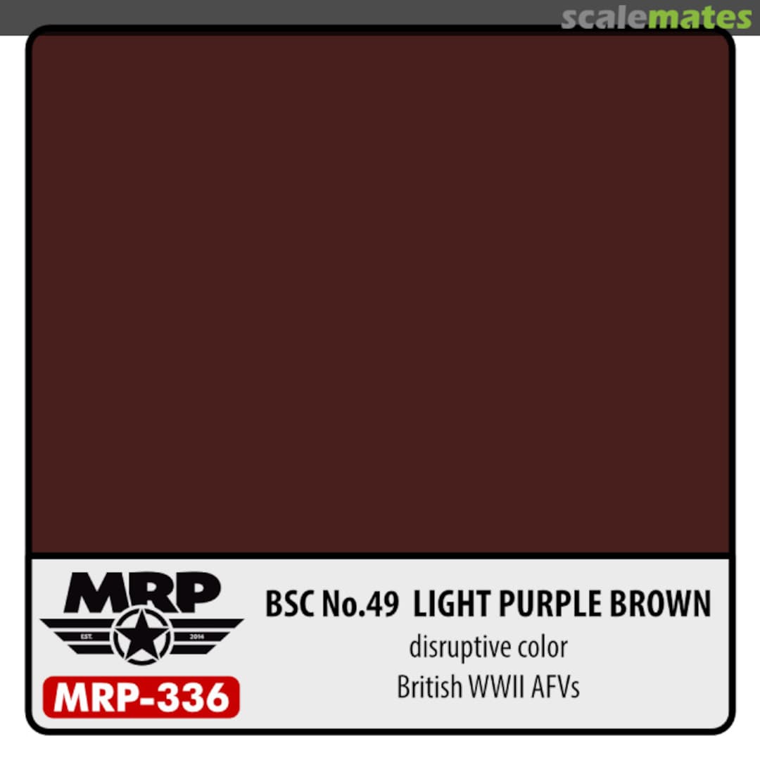 Boxart SC No.49 Light Purple Brown (British WWII AFV) (Disruptive) MR.Paint Boxart SC No.49 Light Purple Brown (British WWII AFV) (Disruptive) MR.Paint