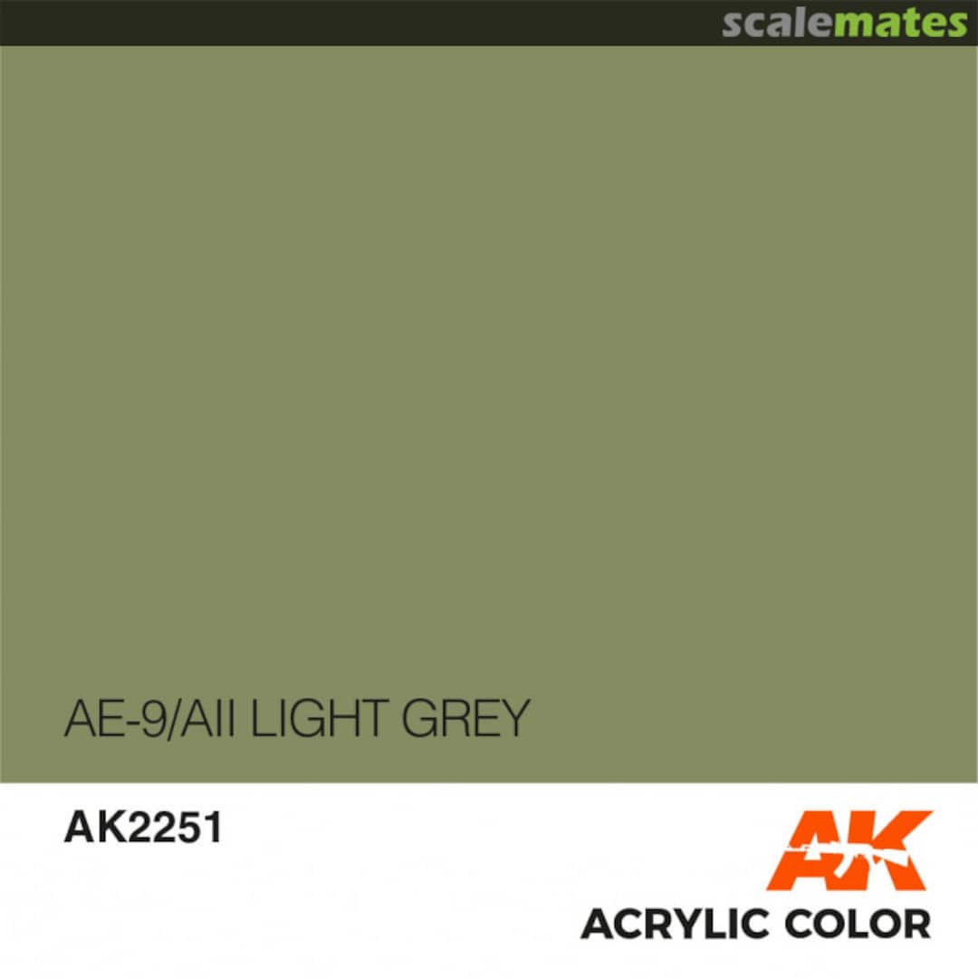 Boxart AE-9/AII Light Grey AK 2251 AK Interactive Air Series Boxart AE-9/AII Light Grey AK 2251 AK Interactive Air Series