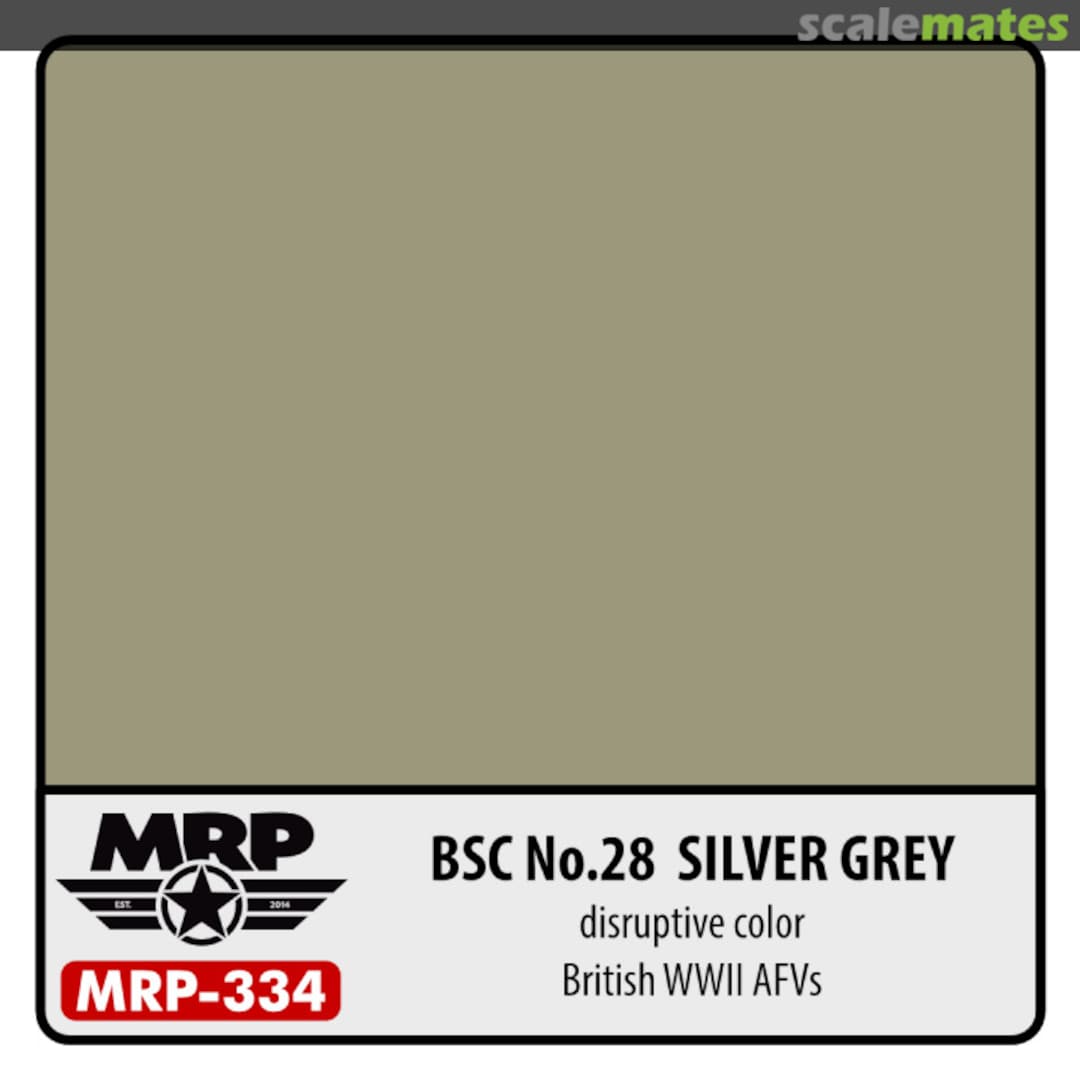 Boxart BSC No.28 Silver Grey (British WW2 AFV) (Disruptive Colour) MR.Paint Boxart BSC No.28 Silver Grey (British WW2 AFV) (Disruptive Colour) MR.Paint