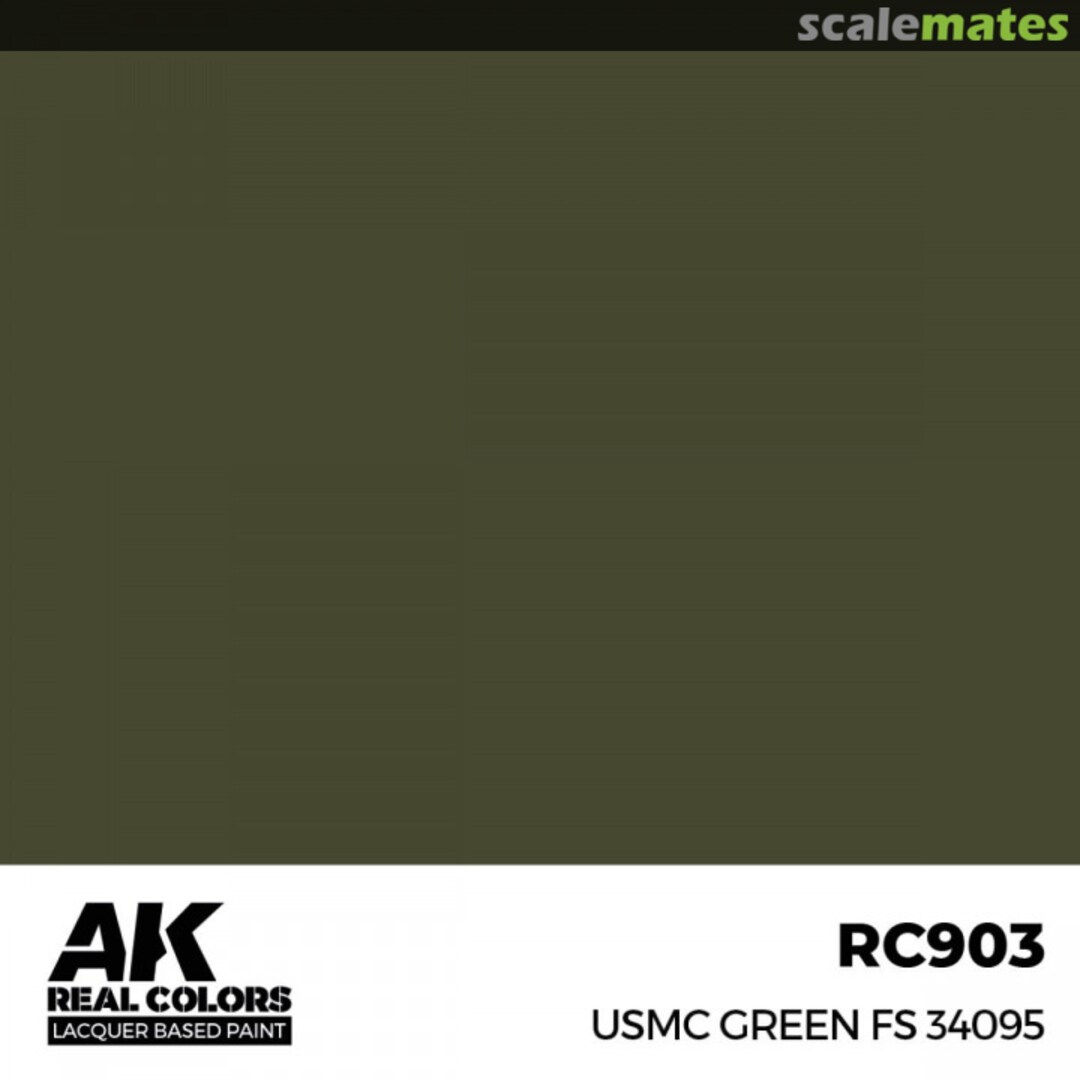 Boxart USMC Green FS 34095 RC903 AK Real Colors Boxart USMC Green FS 34095 RC903 AK Real Colors