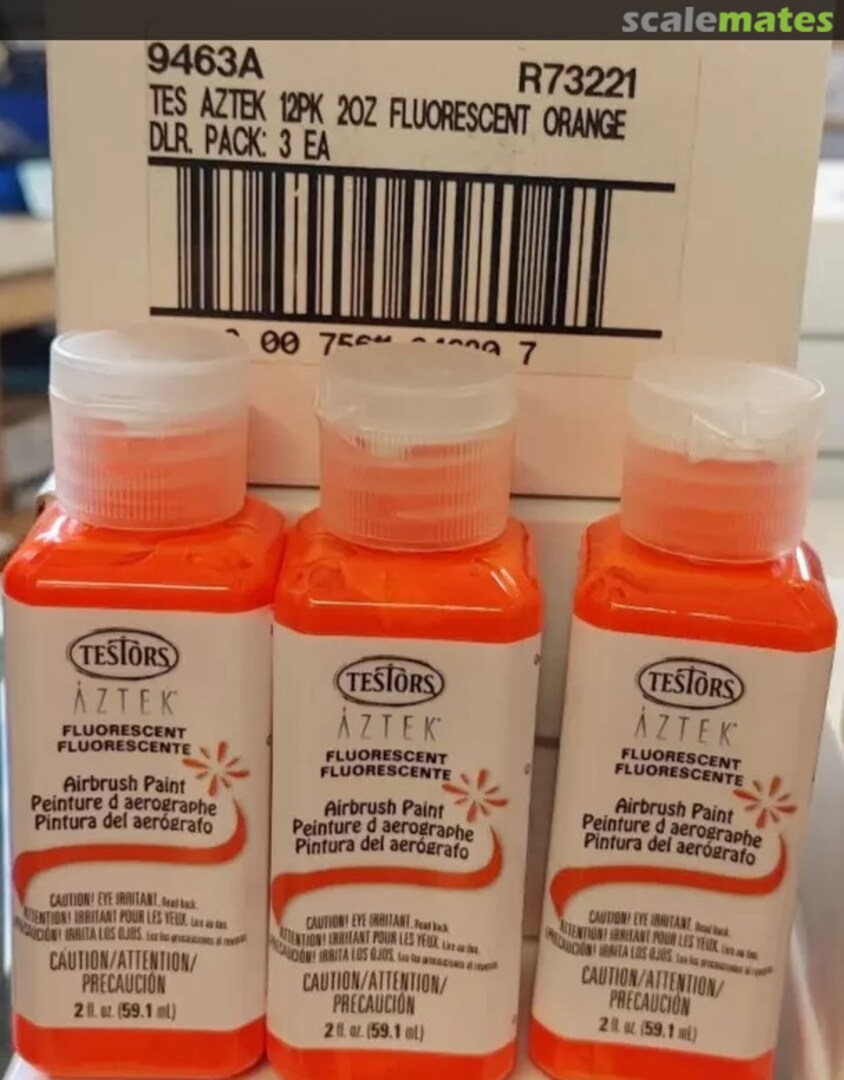 Boxart Aztek Fluorescent Orange Testors Boxart Aztek Fluorescent Orange Testors