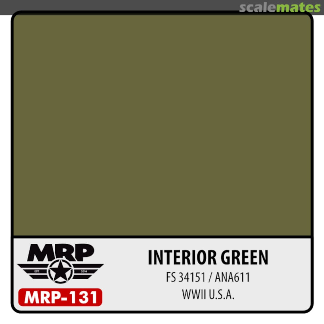 Boxart WWII US - Interior Green ANA611 / FS34151 MR.Paint Boxart WWII US - Interior Green ANA611 / FS34151 MR.Paint