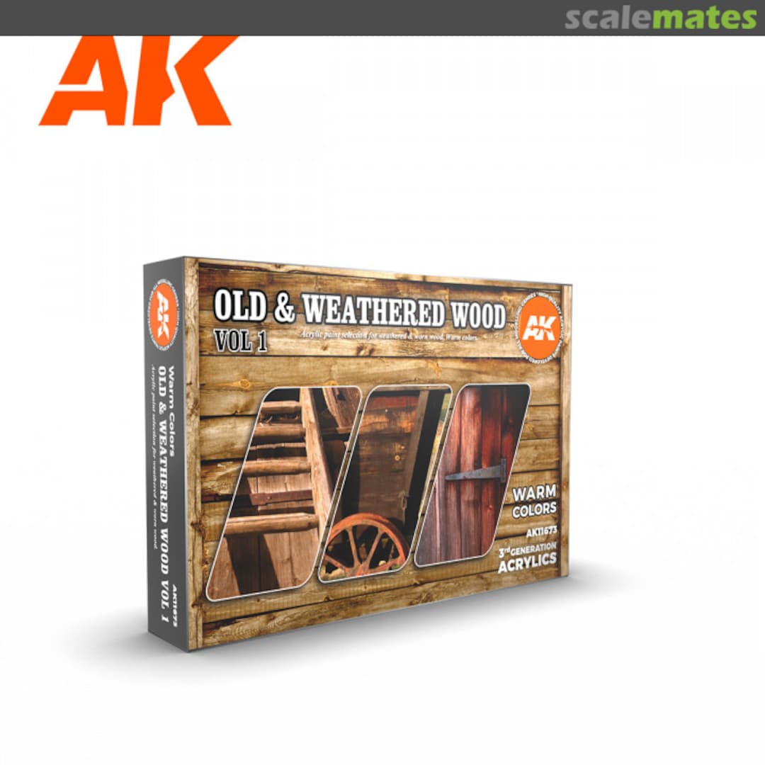 Boxart Old & Weathered Wood Vol 1  AK 3rd Generation