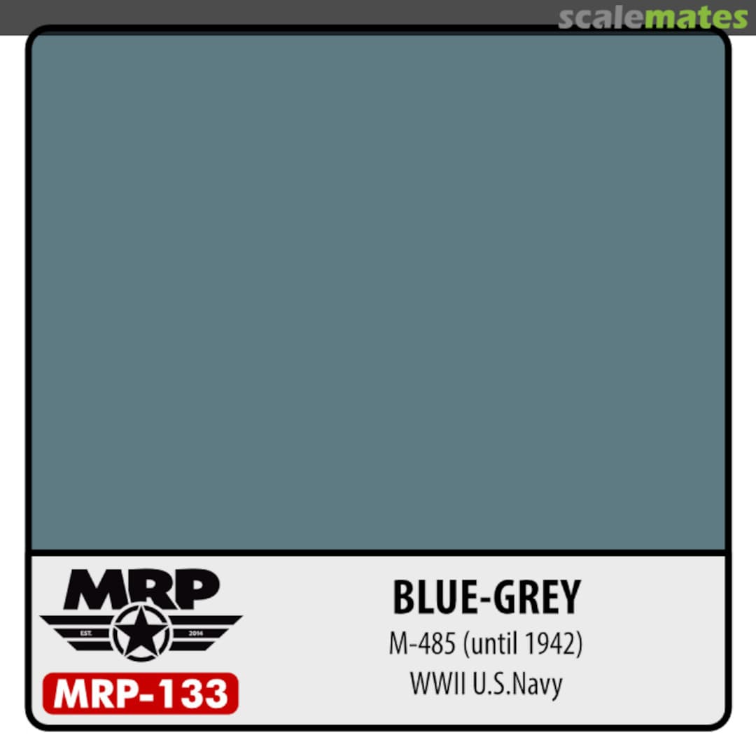Boxart WWII US - Blue Grey M-485 (until 1942) M-133 MR.Paint Boxart WWII US - Blue Grey M-485 (until 1942) M-133 MR.Paint