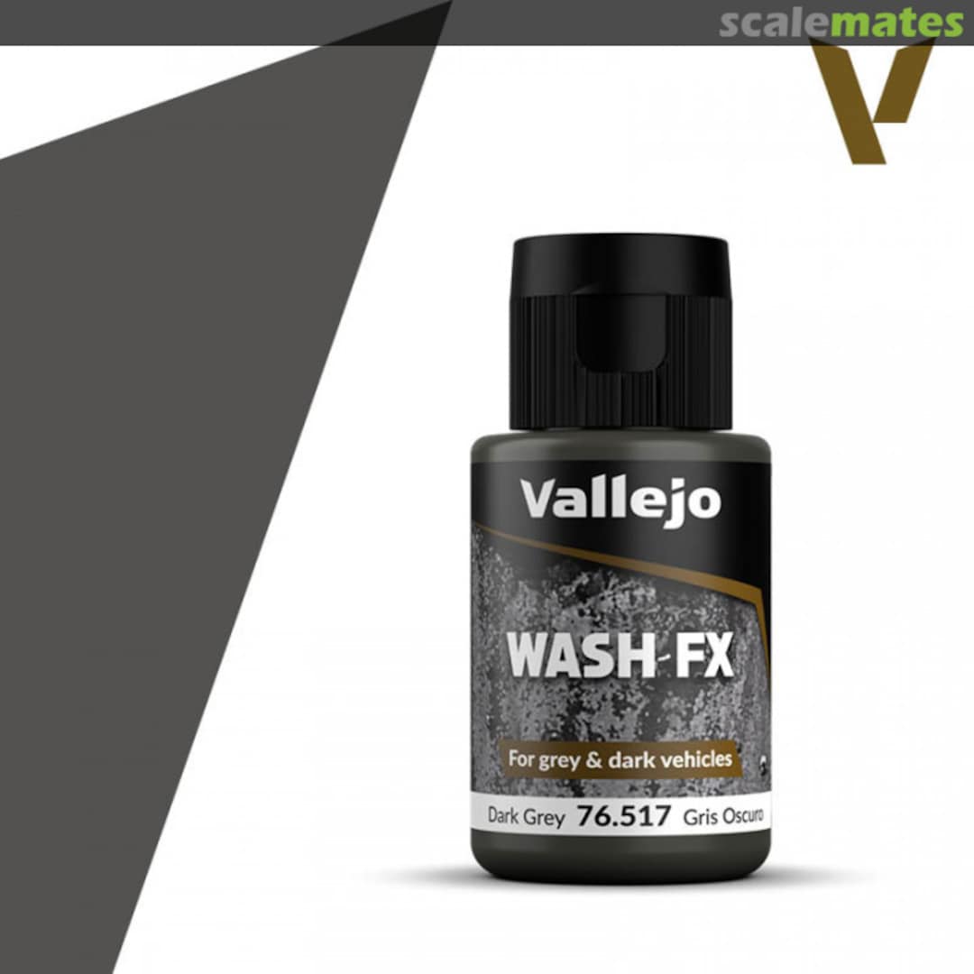 Boxart Dark Grey - Wash FX 76.517 Vallejo Model Wash Boxart Dark Grey - Wash FX 76.517 Vallejo Model Wash