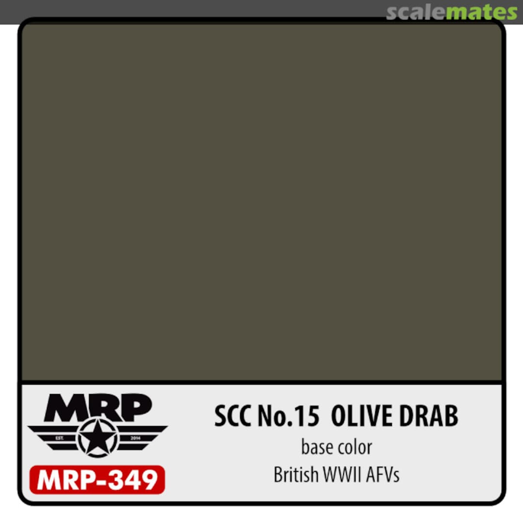 Boxart SCC No.15 Olive Drab (British WWII AFV) (Base Colour) MR.Paint Boxart SCC No.15 Olive Drab (British WWII AFV) (Base Colour) MR.Paint