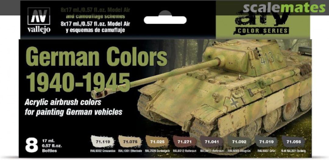 Boxart German Colors 1940-1945  Vallejo Model Air