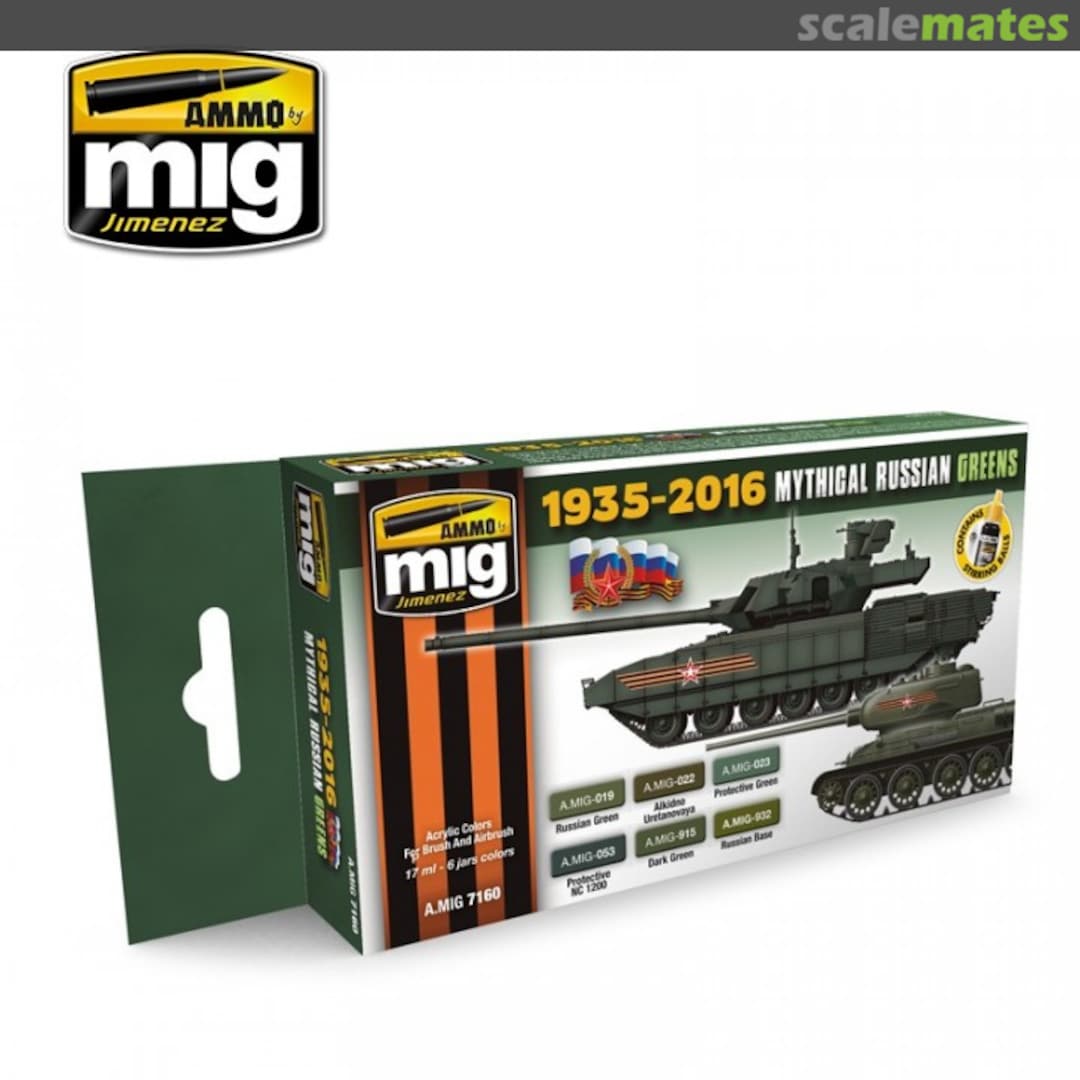 Boxart Mythical Russian Green Colors 1935-2016 Ammo by Mig Jimenez Boxart Mythical Russian Green Colors 1935-2016 Ammo by Mig Jimenez