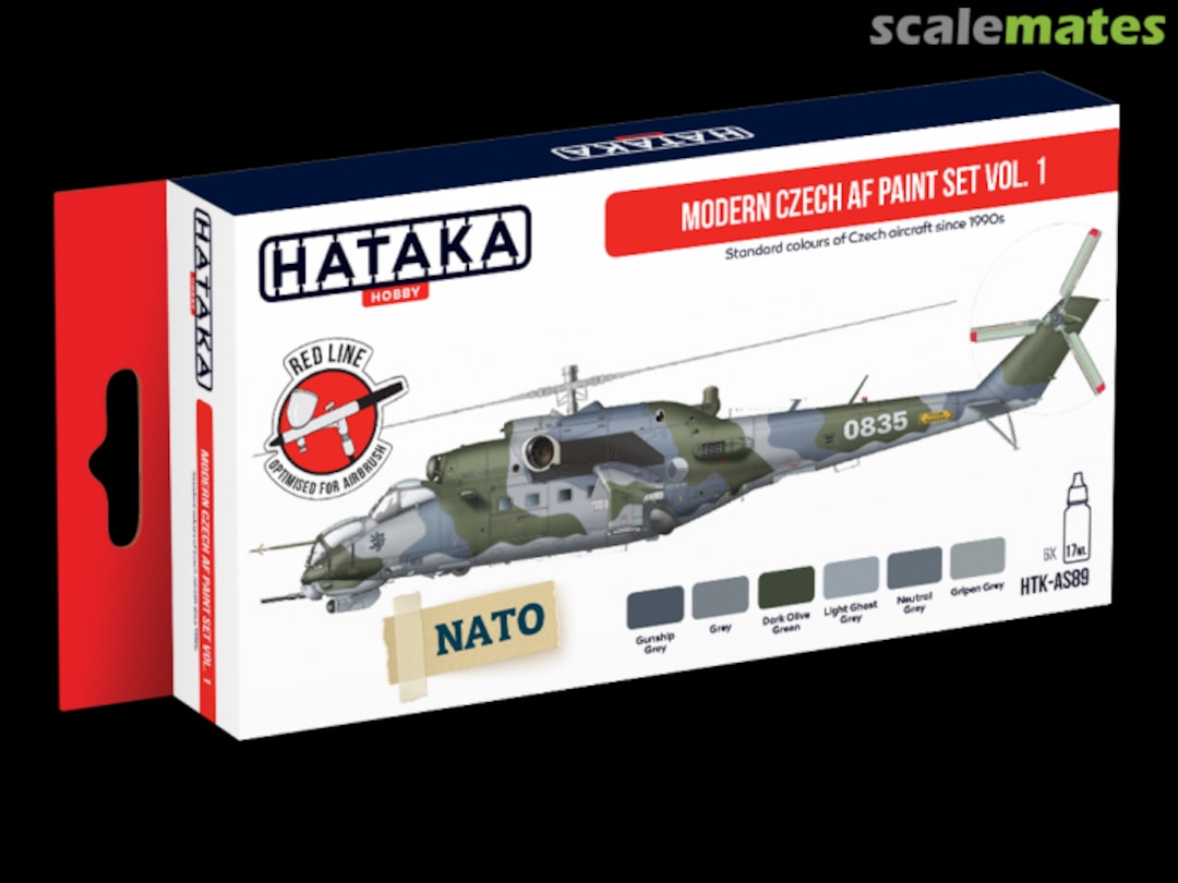 Boxart Modern Czech AF paint set vol.1 HTK-AS89 Hataka Hobby Red Line