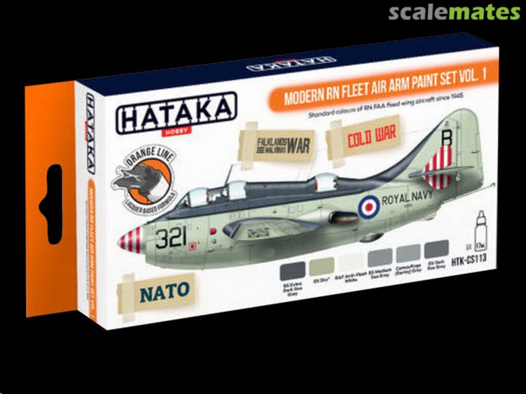 Boxart Modern RN Fleet Air Arm paint set vol. 1 Hataka Hobby Orange Line Boxart Modern RN Fleet Air Arm paint set vol. 1 Hataka Hobby Orange Line